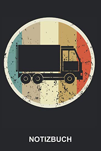 Notizbuch: LKW Fahrer Beruf Job Laster Truck Trucker Fernfahrer Spediteur Spedition Lastwagen Logistik | Retro Vintage Grunge Style Tagebuch, ... | ca. A5 mit Linien | 120 Seiten liniert