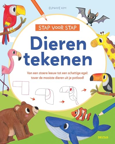 Stap voor stap dieren tekenen: Van een stoere leeuw tot en schattige egel: tover de mooiste dieren uit je potlood! von Zuidnederlandse Uitgeverij (ZNU)