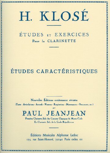 ETUDES CARACTERISTIQUES CLARINETTE