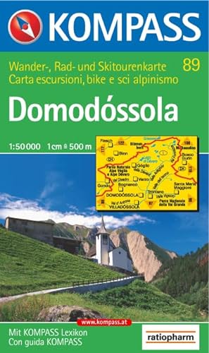Domodossola: Wander-, Rad- und Skitourenkarte. Carta escursioni, bike e sci alpinismo. 1:50.000