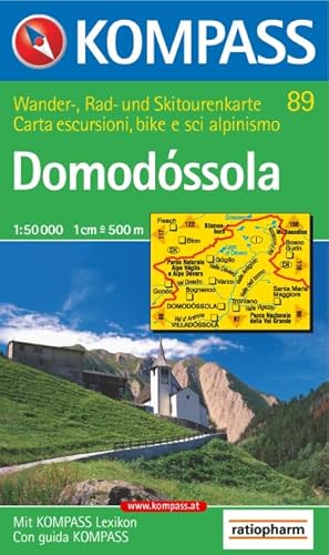 Domodossola: Wander-, Rad- und Skitourenkarte. Carta escursioni, bike e sci alpinismo. 1:50.000