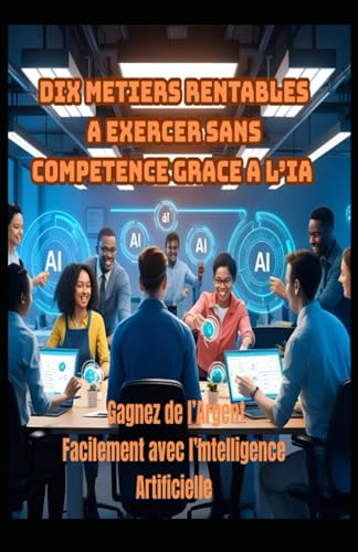 DIX METIERS RENTABLES A EXERCER SANS COMPETENCE GRACE A L’IA: Gagnez de l’Argent Facilement avec l’Intelligence Artificielle (LIVRE IA EN FRANCAIS) von Independently published