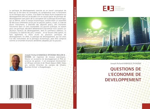 QUESTIONS DE L'ECONOMIE DE DEVELOPPEMENT von Éditions universitaires européennes