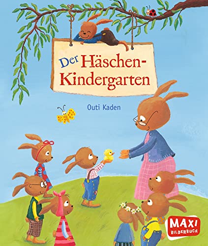 Der Häschen-Kindergarten: Lustige Kindergarten-Geschichte mit farbenfrohen Bildern und liebevollen Reimen ab 2 Jahren (MAXI Bilderbuch) von Ellermann Heinrich Verlag
