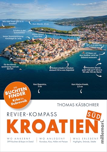 Revier-Kompass Kroatien Süd: Mit Buchtenfinder Krka bis Dubrovnik