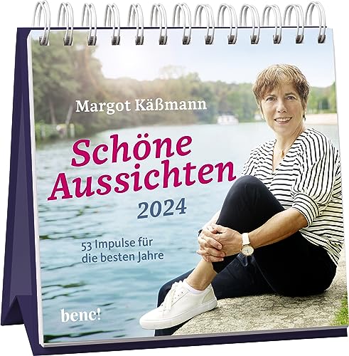 Wochenkalender 2024: Schöne Aussichten: 53 Impulse für die besten Jahre | Tischkalender zum Aufstellen 2024