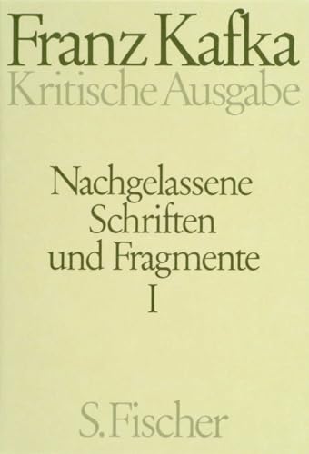 Nachgelassene Schriften und Fragmente I