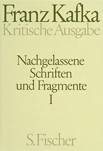 Nachgelassene Schriften und Fragmente I
