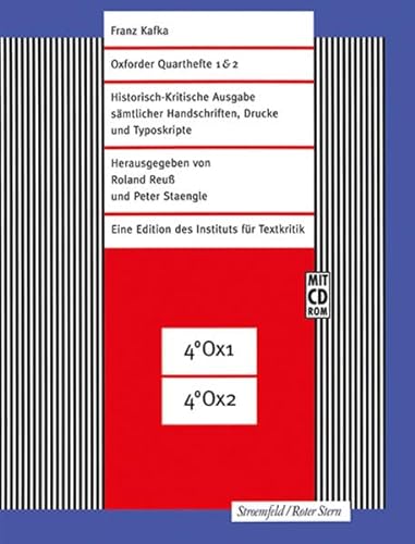 Oxforder Quarthefte 1 & 2: Faksimile-Edition (Franz Kafka-Ausgabe. Historisch-Kritische Edition sämtlicher Handschriften, Drucke und Typoskripte. (Hg. von Roland Reuß und Peter Staengle)) von Wallstein