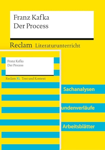 Paket für Lehrkräfte "Franz Kafka: Der Process" (Textausgabe und Lehrerband). 2 Bände eingeschweißt: Praktisches Bundle mit Primärtext und Unterrichtsmaterialien (Reclam Literaturunterricht) von Reclam, Philipp