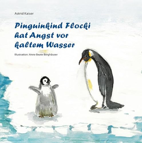 Pinguinkind Flocki hat Angst vor kaltem Wasser von Isensee, Florian, GmbH