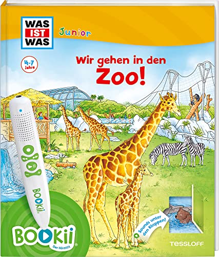 BOOKii® WAS IST WAS Junior Wir gehen in den Zoo! / Viele Geräusche, witzige Klappen und Spiele für Kinder ab 4 Jahren (BOOKii / Antippen, Spielen, Lernen)