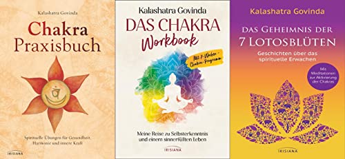 3 Titel rund um das Thema Chakra von Kalashatra Govinda im Set + 1 exklusives Postkartenset