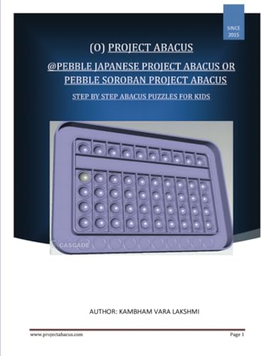 Pebble Japanese Project Abacus (or) Pebble Soroban Project Abacus: Step by Step Abacus Puzzles For Kids von PublishDrive
