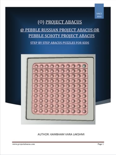 Pebble Russian Project Abacus (or) Pebble Schoty Project Abacus: Step by Step Abacus Puzzles For Kids von PublishDrive