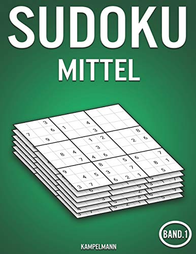 Sudoku mittel: 400 Mittelschwere Sudokus - mit Lösungen (Band 1)