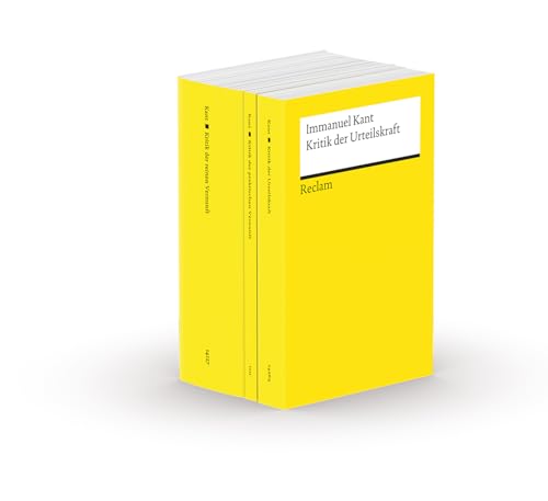 Die drei Kritiken: Kritik der praktischen Vernunft - Kritik der reinen Vernunft - Kritik der Urteilskraft. 3 Bände eingeschweißt: Kant, Immanuel – Logik; Ethik – 30095 (Reclams Universal-Bibliothek)