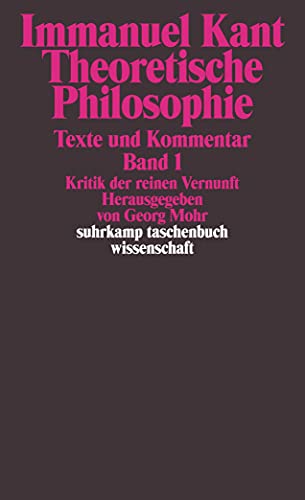 Theoretische Philosophie: Text und Kommentar (3 Bände) (suhrkamp taschenbuch wissenschaft)