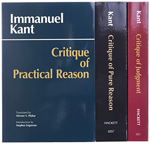 Three Critiques, 3-volume Set: Vol. 1: Critique of Pure Reason; Vol. 2: Critique of Practical Reason; Vol. 3: Critique of Judgment (Kant's Three Critiques)