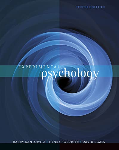 Experimental Psychology von Cengage Learning