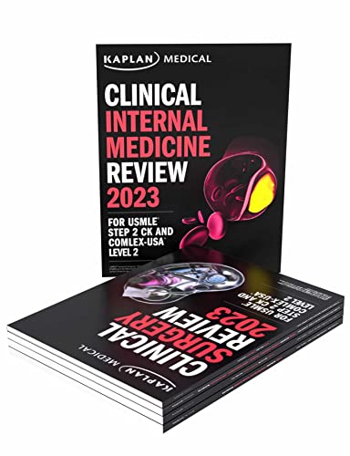 Clinical Medicine Complete 5-Book Subject Review 2023: Lecture Notes for USMLE Step 2 CK and COMLEX-USA Level 2 (Kaplan Test Prep) von Kaplan Test Prep