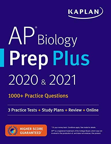 AP Biology Prep Plus 2020 & 2021: 3 Practice Tests + Study Plans + Review + Online (Kaplan Test Prep)