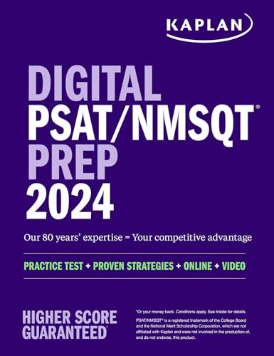 Digital PSAT/NMSQT Prep 2024 with 1 Full Length Practice Test, Practice Questions, and Quizzes (Kaplan Test Prep)