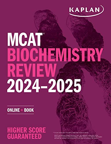 MCAT Biochemistry Review 2024-2025: Online + Book (Kaplan Test Prep)