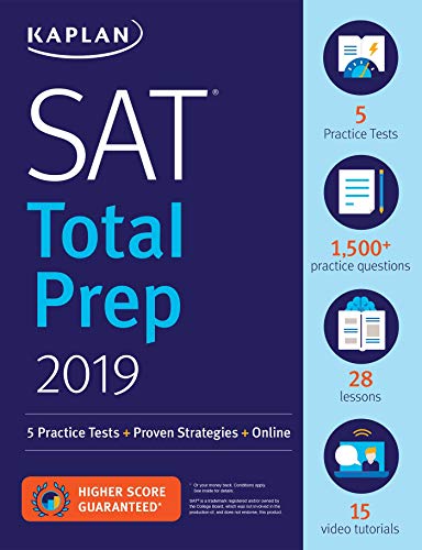 SAT Total Prep 2019: 5 Practice Tests + Proven Strategies + Online (Kaplan Test Prep)