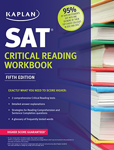 Kaplan SAT Critical Reading Workbook (Kaplan Test Prep) von Kaplan Publishing