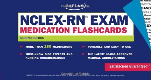 NCLEX-RN Exam Medication Flashcards