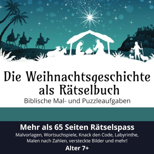 Die Weihnachtsgeschichte als Rätselbuch: Biblische Mal- und Puzzleaufgaben von Library and Archives Canada