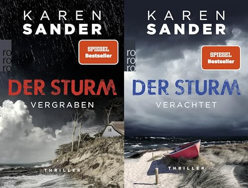 Karen Sander - Der Sturm im Set: Vergraben Band 4 + Verachtet Band 5 plus 3 extra Lesezeichen [Perfect Paperback] Karen Sander