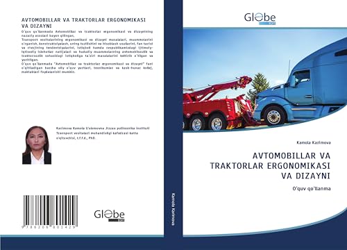 AVTOMOBILLAR VA TRAKTORLAR ERGONOMIKASI VA DIZAYNI: O'quv qo'llanma AVTOMOBILLAR VA TRAKTORLAR ERGONOMIKASI VA DIZAYNI: O'quv qo'llanma