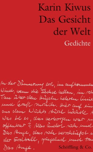 Das Gesicht der Welt: Gedichte