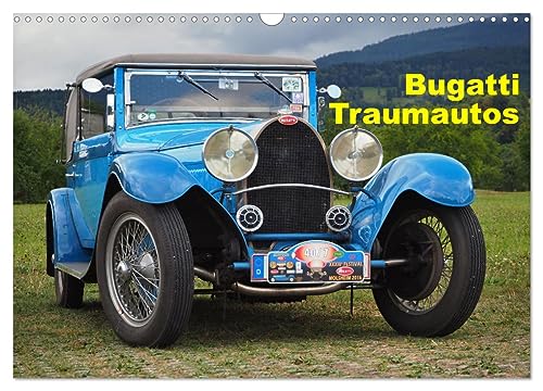 Bugatti Traumautos (Wandkalender 2024 DIN A3 quer), CALVENDO Monatskalender: Die schoensten Autos der grossen Marke Bugatti (CALVENDO Mobilitaet) von CALVENDO
