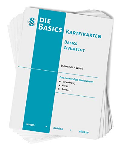 30200 - Karten Basics - Zivilrecht: Das notwendige Basiswissen Einordnung - Frage - Antwort (Karteikarten - Zivilrecht)