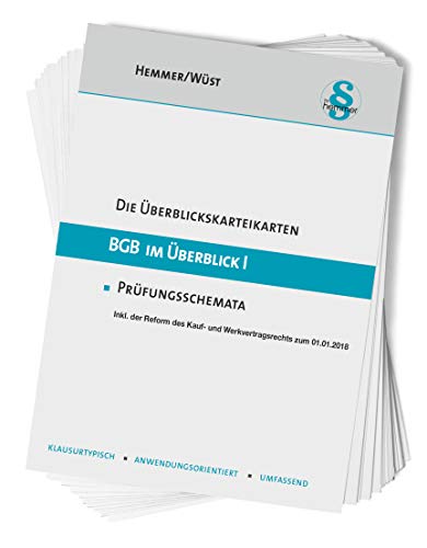 BGB im Überblick I: Karten (Karteikarten - Zivilrecht)