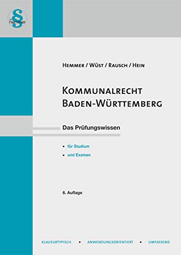 13500 - Skript Kommunalrecht - Baden-Württemberg (Skripten - Öffentliches Recht) von hemmer/wüst Verlagsgesellschaft mbH