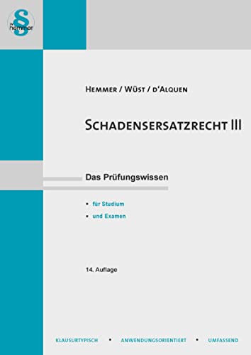 14130 - Skript Schadensersatzrecht III (Skripten - Zivilrecht) von hemmer/wüst Verlagsgesellschaft mbH