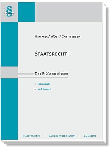 14400 - Skript Staatsrecht I (Skripten - Öffentliches Recht) von hemmer/wüst Verlagsgesellschaft mbH