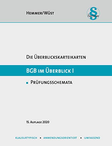 Überblickskarteikarten - BGB im Überblick I (Zivilrecht) (Karteikarten - Zivilrecht)