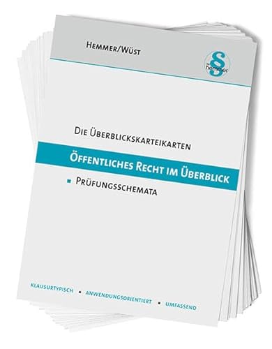 33300 - ÜK ÖR im Überblick: Prüfungsschemata (Karteikarten - Öffentliches Recht) von hemmer/wüst Verlagsgesellschaft mbH