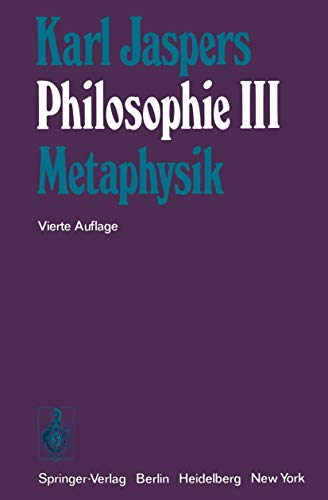 Philosophie III: Metaphysik von Springer