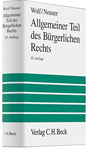 Allgemeiner Teil des Bürgerlichen Rechts (Großes Lehrbuch)