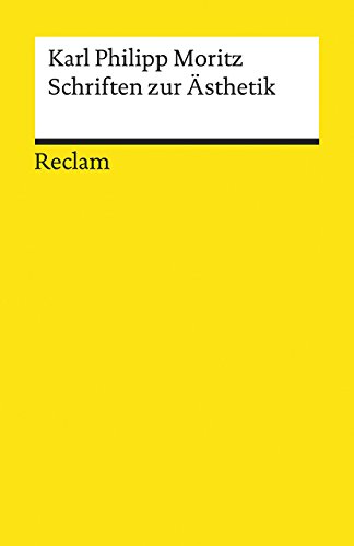 Schriften zur Ästhetik (Reclams Universal-Bibliothek) von Reclam Philipp Jun.
