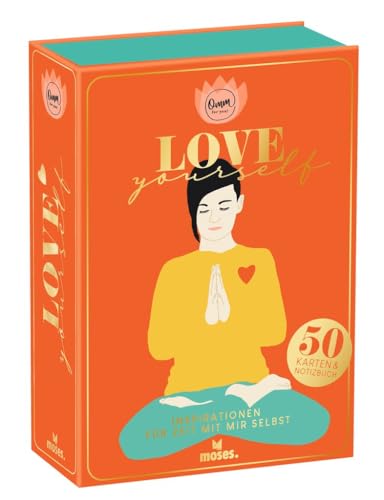 moses. Omm for you Love yourself – 50 Impulskarten für mehr Leichtigkeit, Kreativität und innere Ausgeglichenheit, mit 128-seitigem Notizbuch: Inspirationen für Zeit mit mir selbst