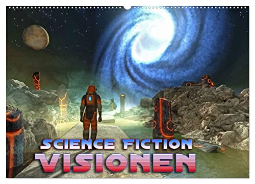 Science Fiction Visionen (Wandkalender 2025 DIN A2 quer), CALVENDO Monatskalender