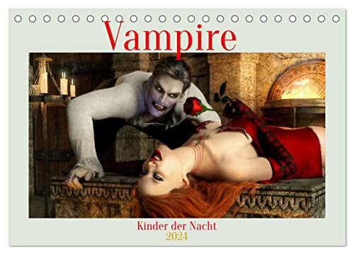 Vampire - Kinder der Nacht (Tischkalender 2024 DIN A5 quer), CALVENDO Monatskalender von CALVENDO