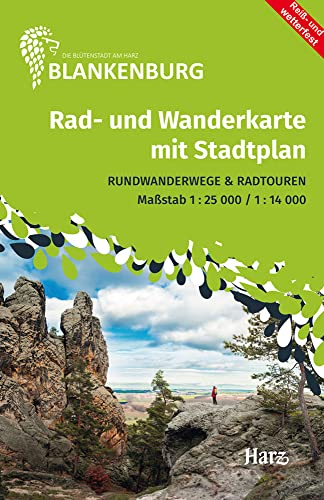 Blankenburg - Harz: Rad- und Wanderkarte mit Stadtplan (reiß- und wetterfest)